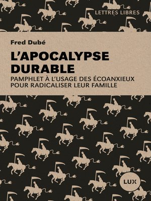 cover image of L'apocalypse durable
